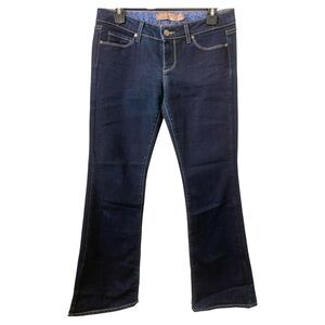 PAIGE Laurel Canyon Petite Bootcut Classic Blue Women's Jeans